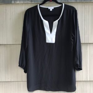 ✅Semi Sheer Blouse with open V Neck